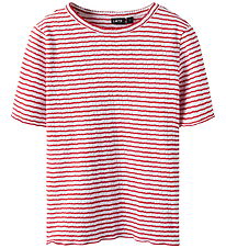 LMTD t-shirt - NlfSeher - Hibiscus/White