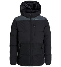 Jack & Jones Dynejakke - JjEowen - Sort/REFLECTIVE
