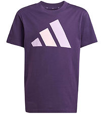 adidas Performance T-shirt - J BL - Aruplu/Powplu/Clpink