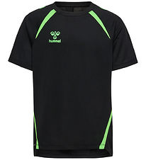 Hummel T-shirt - hmlLead 2.0 - Black/Green