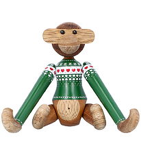 Kay Bojesen Træfigurer - Abe Julesweater 2025 - Mini Grøn