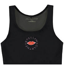 Stella McCartney Kids Badetop - UV50+ - Black/Red Lips