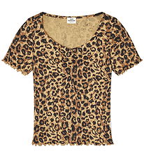 Mads Nørgaard T-shirt - Rib - Leopard AOP/Black