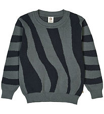 Müsli Bluse - Strik - Jacquard - Stormy Blue