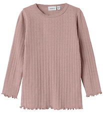 Name It Bluse - Uld/Silke - Rib - NmfWossa - Antler