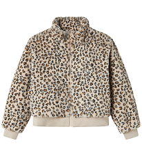 Name It Fleecejakke - NkfMila - Oxford Tan/Leo