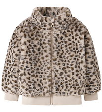 Name It Fleecejakke - NmfMila - Oxford Tan/Leo