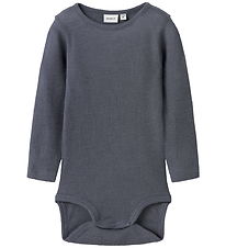 Name It Body l/æ - Uld/Silke - Rib - NbmWossa - Folkstone Gray