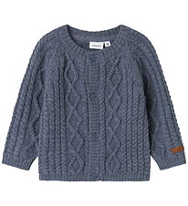 Name It Cardigan - Uld - Strik - NbmWrilla - Folkstone Gray