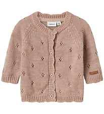 Name It Cardigan - Uld - Strik - NbfWrilla - Shadow Gray