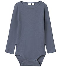 Name It Body l/æ - Rib - NmmWossa - Folkstone Gray