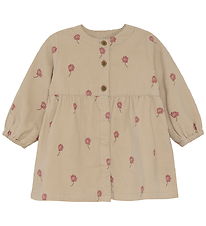 Minymo Kjole - Fløjl - Oxford Tan