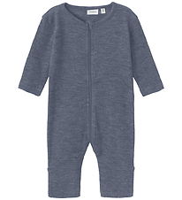 Name It Natdragt - Uld/Silke - Rib - NbmWossa - Folkstone Gray