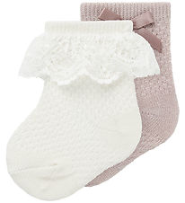 Name It Strømper - Uld/Bomuld - 2 pak - NbfWakma - Shadow Gray/1