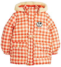 Mini Rodini Vinterjakke - Ritzratz Patch Gingham Heavy Puffer -