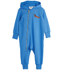 Mini Rodini Heldragt - Dog - Baby Onesie - Blå