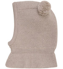 Huttelihut Elefanthue - Uld - 2-lags - Camel Melange m. Kvaster
