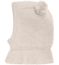 Huttelihut Elefanthue - Uld - 2-lags - Sand Melange m. Kvaster