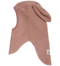 Huttelihut Elefanthue - Uldfleece - 1-lags - Burlwood m. Ører
