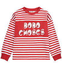 Bobo Choses Bluse - Stripes - Rød
