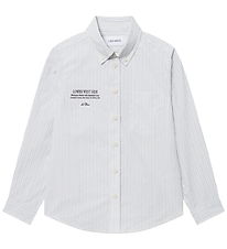 Les Deux Skjorte - Kent Print Stripe - Xenon Blue