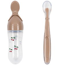 Kongs Sløjd Food Feeder m. ske - Cherry Blush