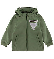 DYR-Cph Softshelljakke - Dyrevild - Soft Khaki Dyrepasser/Elefan