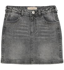 Creamie Nederdel - Light Grey Denim