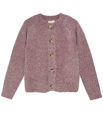 Creamie Cardigan - Strik - Glitter - Crushed Berry