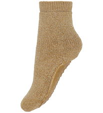 MP Strømper - Celina - Glitter - Skridsikker - Golden Tan