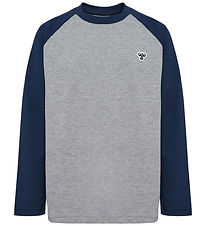 Hummel Bluse - HmlJR - Dress Blues m. Logo