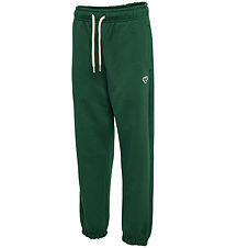 Hummel Sweatpants - HmlJR - Mørkegrøn m. Logo