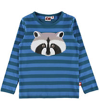 DYR-Cph Bluse - Dyrroar - Slate/Warm Blue Vaskebjørn