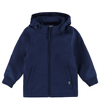 DYR-Cph Softshelljakke - Dyrevild - Navy m. Næsehorn