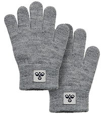 Hummel Handsker - 2-pak - Strik - HmlJr - Gråmeleret