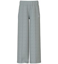 Name it Sweatpants - NkfVenus - Gråmeleret/ Heart Rackets