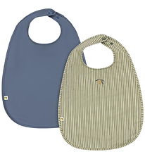 Konges Sløjd Hagesmæk - 2-Pak - Tea Stripe/Flint Stone