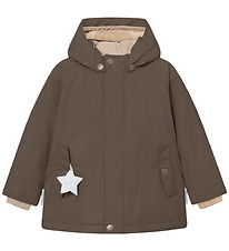 Mini A Ture Vinterjakke - MatWally Fleece - Tarmac green