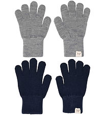MP Handsker - Uld - Comfy - 2-pak - Mix Light Grey/Mel Blue
