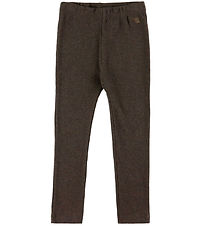 VACVAC Leggings - Carlet - Rib - Dark Brown Melange