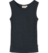Wheat Undertrøje - Uld/Silke - Rib - Iggy - Navy