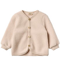 Wheat Cardigan - Uld - Fleece - Kari - Pale Lilac