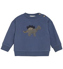 Minymo Sweatshirt - Vintage Indigo m. Dino