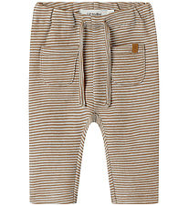 Lil Atelier Bukser - NbmOhio - Turtledove/Sepia Tint