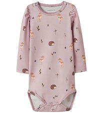 Name It Body l/æ - NbfOtia - Burnished Lilac m. Dyr