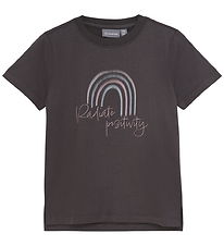 Color Kids T-shirt w. Print - Phantom