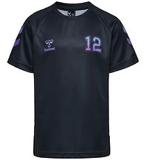 Hummel T-shirt - hmlSHIMMER - Black/Cayenne
