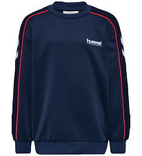 Hummel Sweatshirt - hmlJR - Interlock Crewneck - Dress Blues