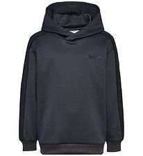 Hummel Hættetrøje - hmlJR - Interlock Hoddie - Ebony