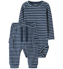 Name It Bodysæt - Body l/æ/Bukser - NbmOconnor - Insignia Blue